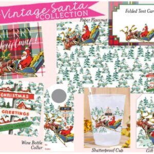 Christmas Paper Tabletop Decorating Set